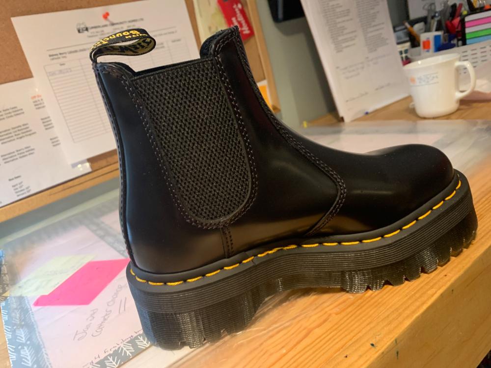 WOMENS DR MARTENS 2976 QUAD BOOTS - Customer Photo From Trish C.