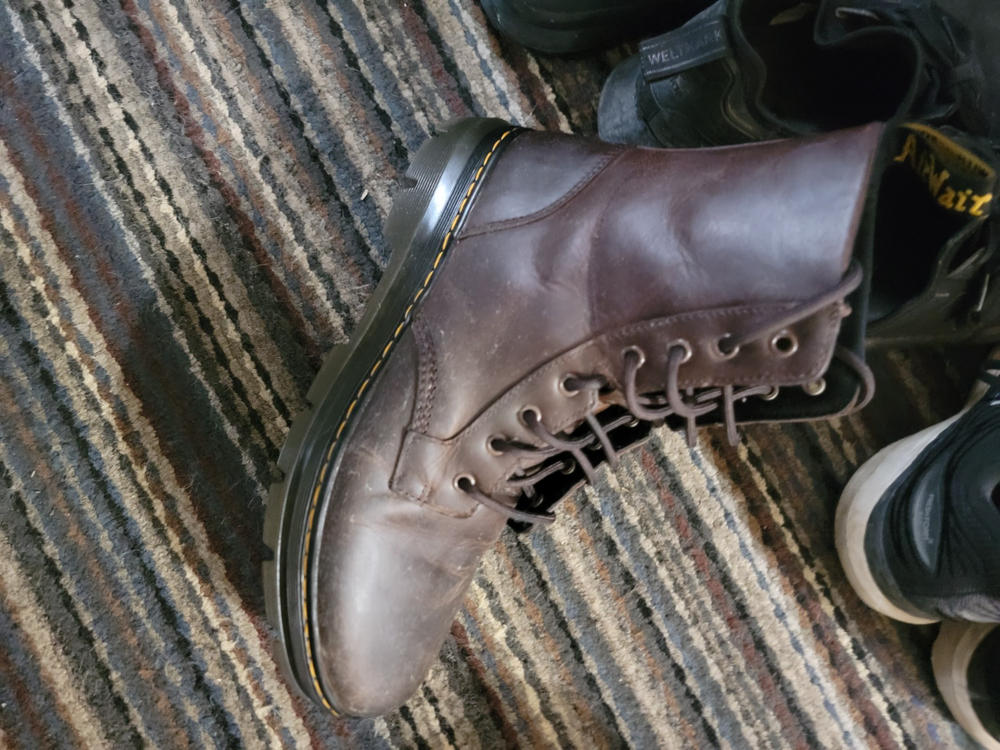 MENS DR MARTENS COMBS LEATHER CRAZY HORSE BOOT - Customer Photo From Darrell W.
