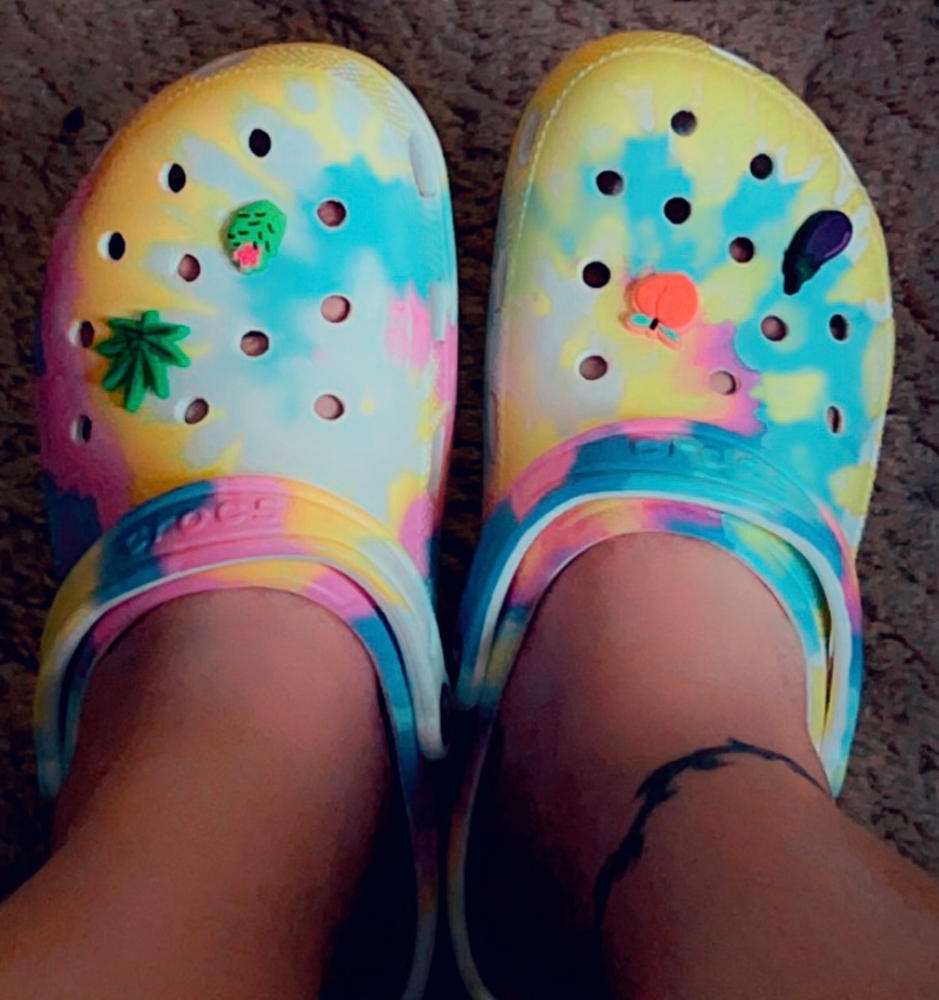 WOMENS CROCS CLASSIC TIE DYE CLOGS - Customer Photo From Blossom D.