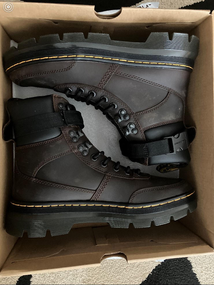 MENS DR MARTENS COMBS TECH LEATHER CRAZY HORSE BOOTS - Customer Photo From Alejandro Lagos