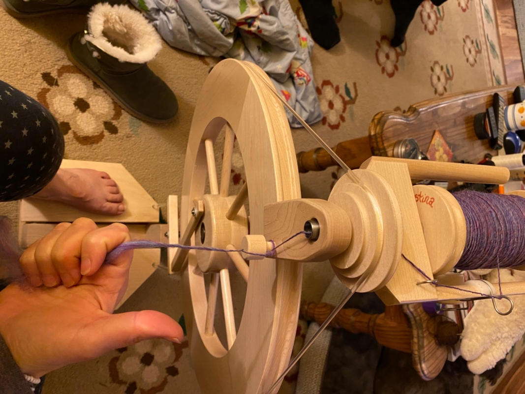 Lendrum DTC Folding Spinning Wheel Complete Double Treadle