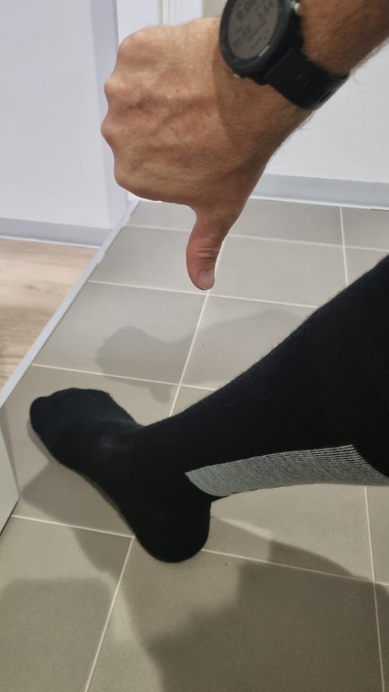 Atlas Merino Snow Sock - Black - Customer Photo From Dan Power