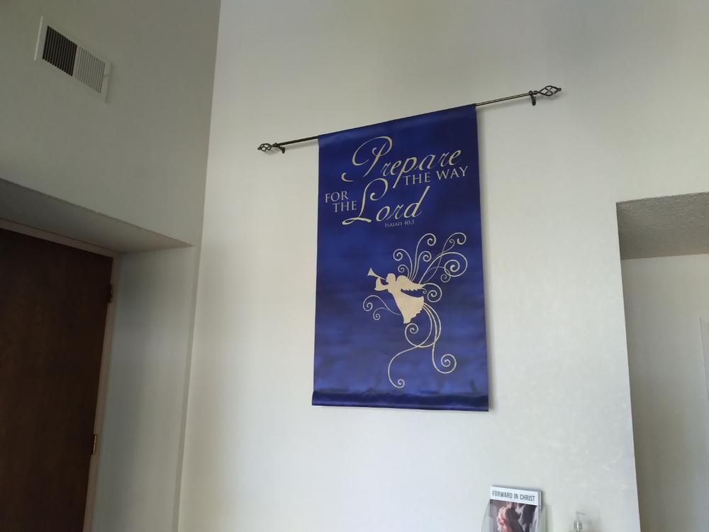 Custom Advent Foil Angel Banner-Right - Customer Photo From Karen Field