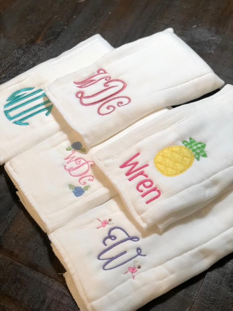 Plain Baby Burp Cloths - Customer Photo From Kara Wallace
