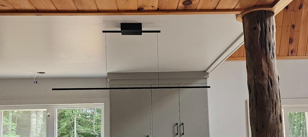 Vega Minor 48" LED Linear Pendant - Customer Photo From Annette D.