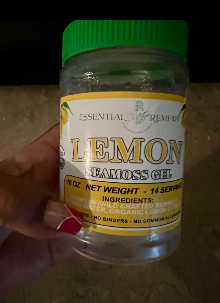 Lemon Seamoss Gel 16 oz. - Customer Photo From Angel Williams
