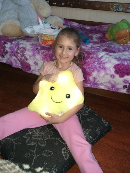 Official GlowPal™ Star Plush Pillow - Customer Photo From Margot Wood
