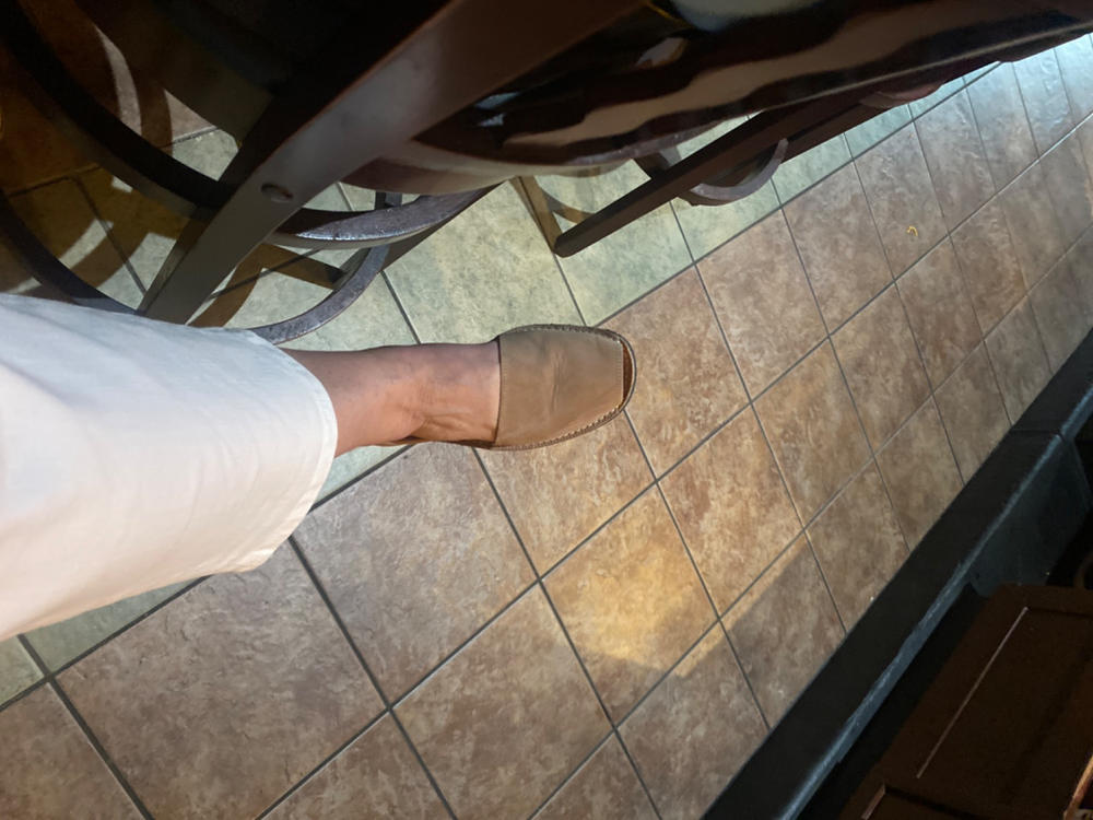 Tan nubuck sandals - Customer Photo From Debbie Falconiero