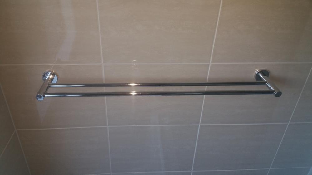 Radii Double Towel Rail 800mm (Round) (Chrome) - Customer Photo From Guy G.