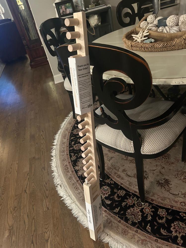 63" - #7 Chunky Blanket Loom™ - For 2cm-3/4" thick yarn - Customer Photo From Angela H