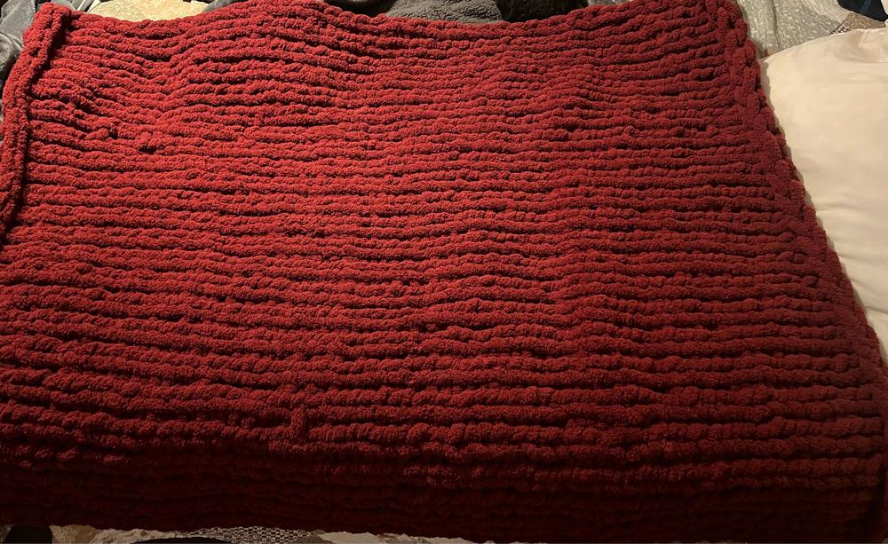 Chunky Blanket Loom™ – Extendable Loom for 2cm/3/4" thick yarn - Customer Photo From Sabrina H