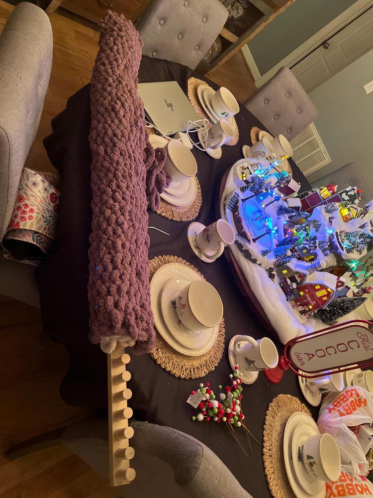 63" Chunky Blanket Loom™ Kit - Customer Photo From Derrick L