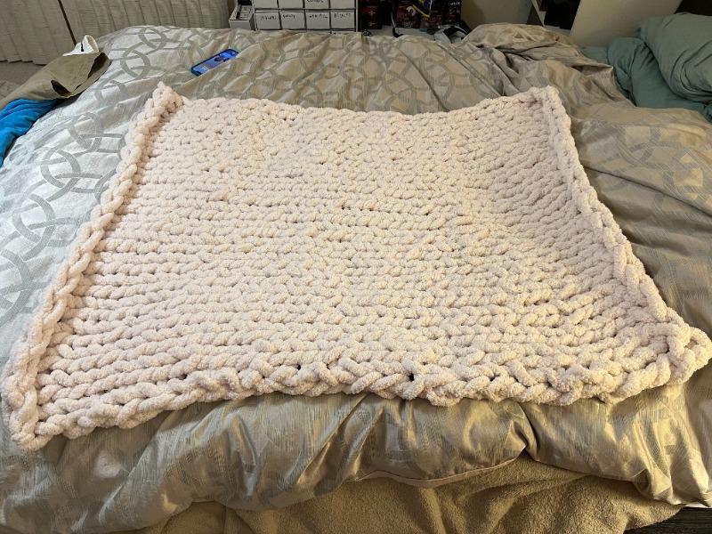 Chunky Blanket Loom - "The Beyond Extreme" The Longest Stock Chunky Blanket Loom - Customer Photo From Renee Makaroun