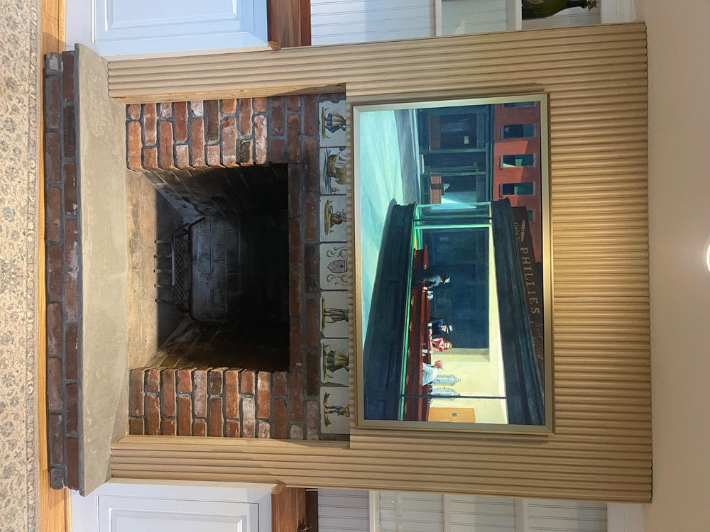 Oak Ridge Fluted Tambour Wood Effect Wall Panels - Customer Photo From Sophie T.