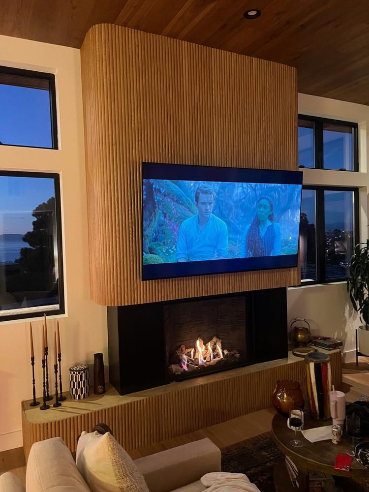 Flutto™ Oak Ridge Flexible Tambour Wood Panels - Customer Photo From Steven T.
