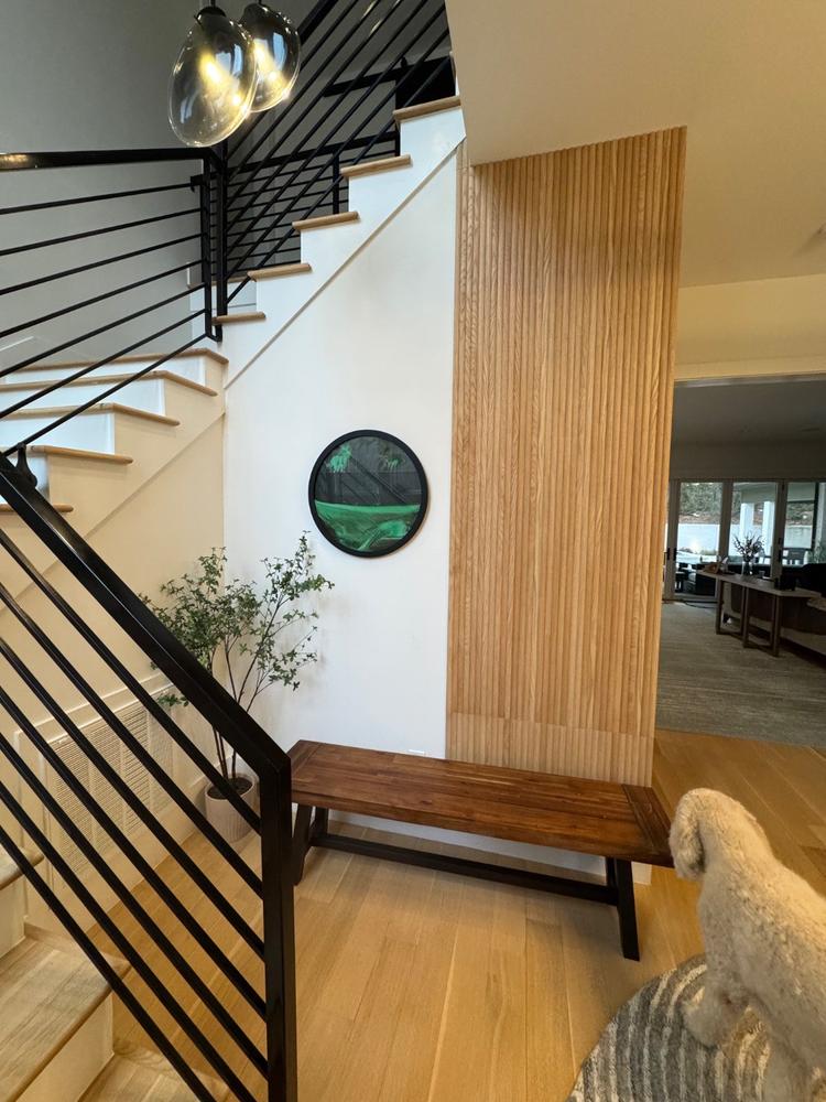 Flutto™ Oak Ridge Flexible Tambour Wood Panels - Customer Photo From carolina mesa