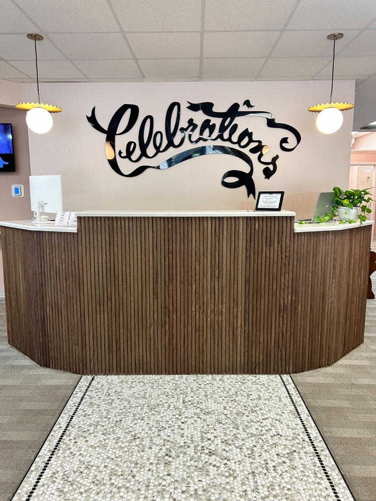 Flutto™ Walnut Ridge Flexible Tambour Wood Panels - Customer Photo From Madison C.