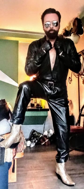 Cool Style Lamb Skin Leather Jumpsuit - Customer Photo From Mark Cooke