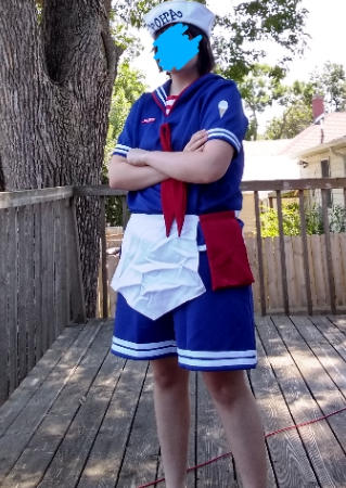 Stranger Things 3 Scoops Ahoy Steve Harrington Cosplay Costume Halloween Carnival Suit - Customer Photo From Wyan