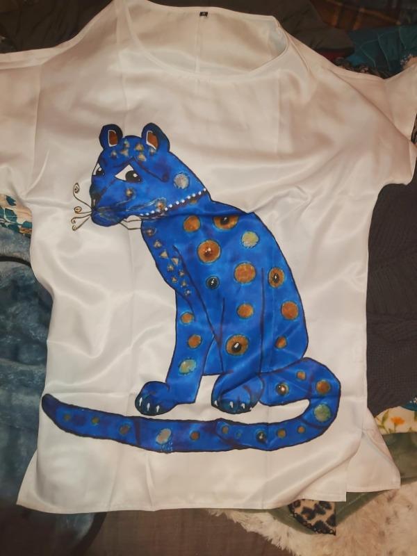 ABBA Retro Style Agnetha Faltskong Blue Cat Shirt Dress Cosplay Costum – Coshduk