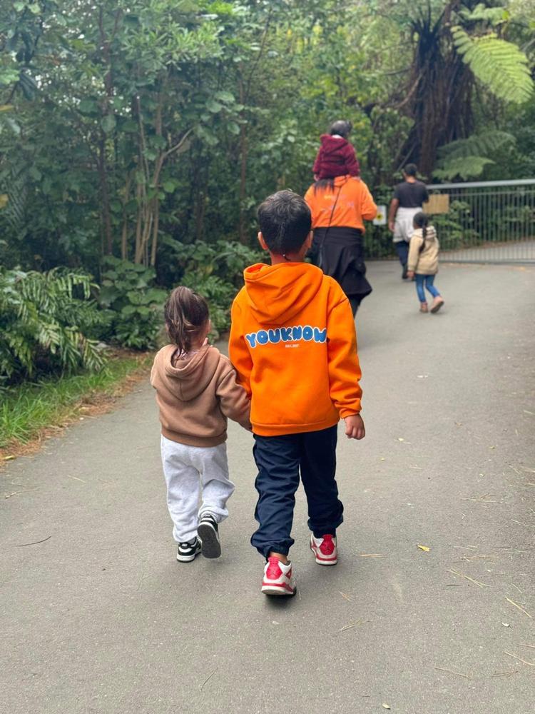 KIDS SUNSET HOODIE 2.0 | ORANGE - Customer Photo From Teresa Tuangalu