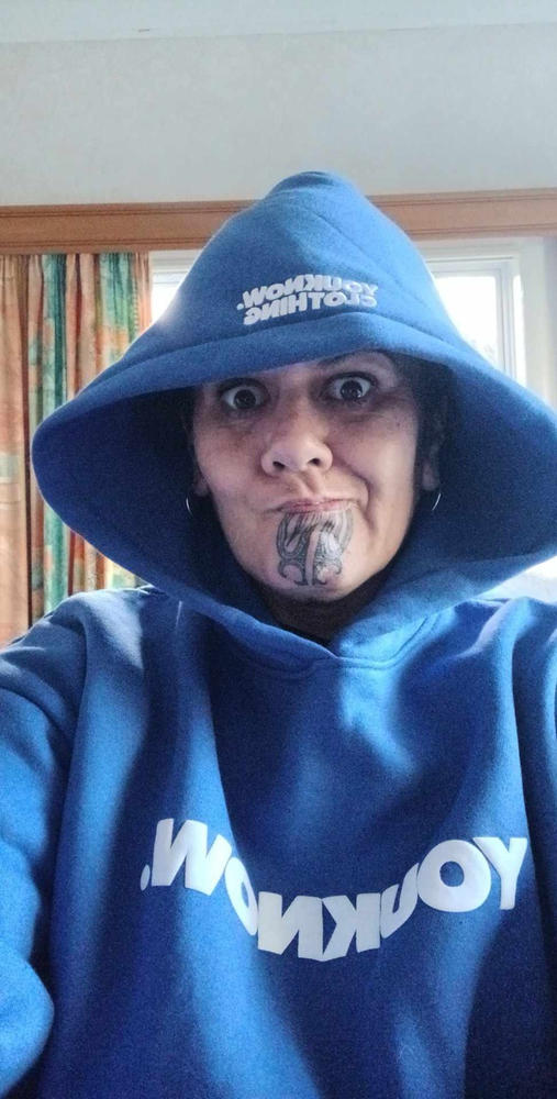 BLOCK HOODIE | BLUE - Customer Photo From Vicky Maihi