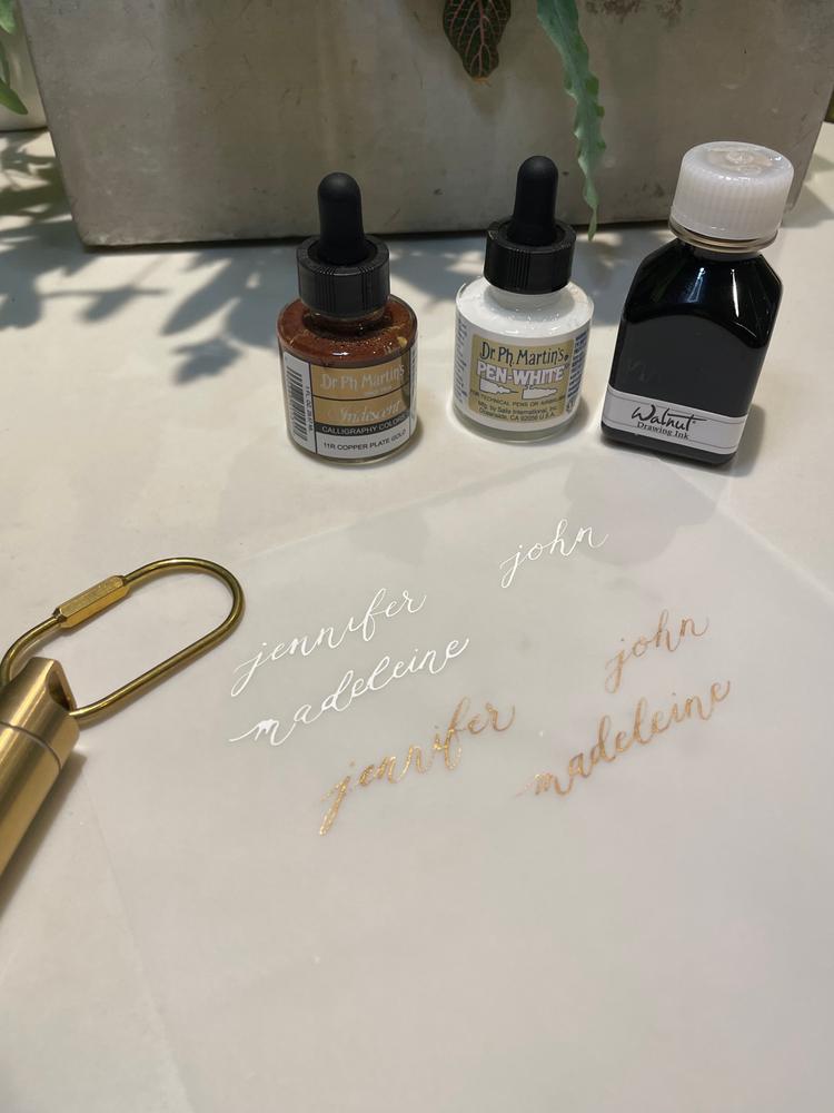 Calligraphy Ink Sampler - Customer Photo From Jennifer L.