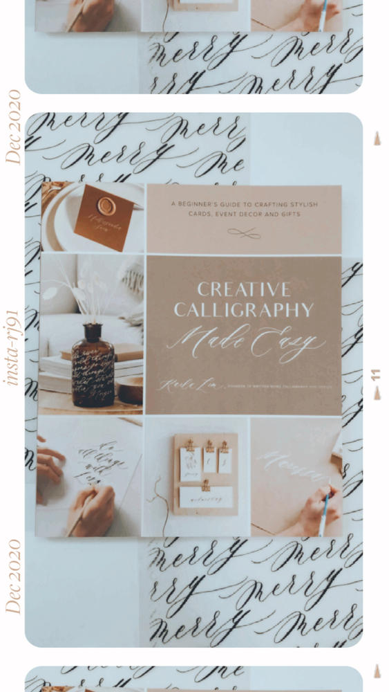 Signed Creative Calligraphy Made Easy Book - Customer Photo From Diane K.