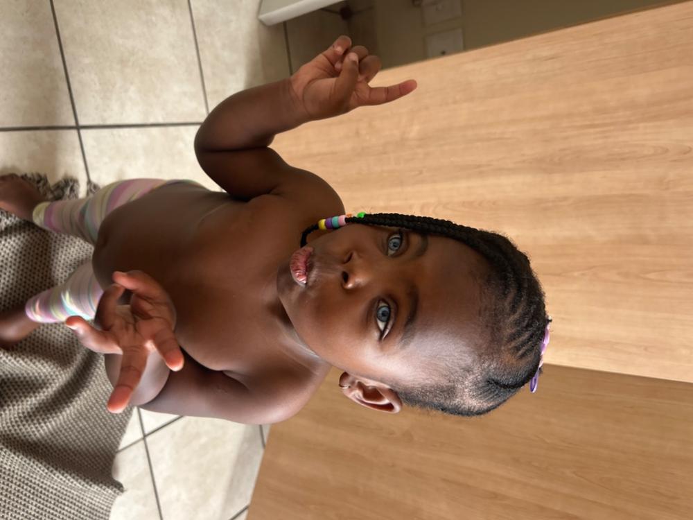 MG30 - Gold Plated Sterling Silver Childrens Sleeper Hoop Earrings, Small 10mm (Suitable for School) - Customer Photo From Dineelo Mosehla