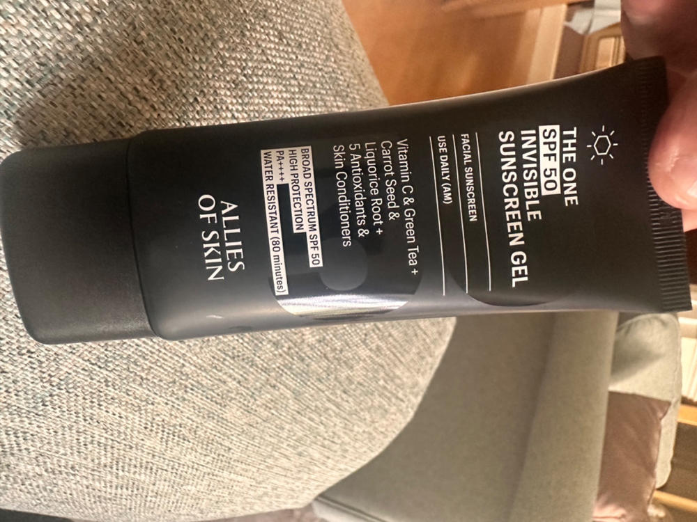 THE ONE SPF 50 Invisible Sunscreen Gel - Customer Photo From Tina J.
