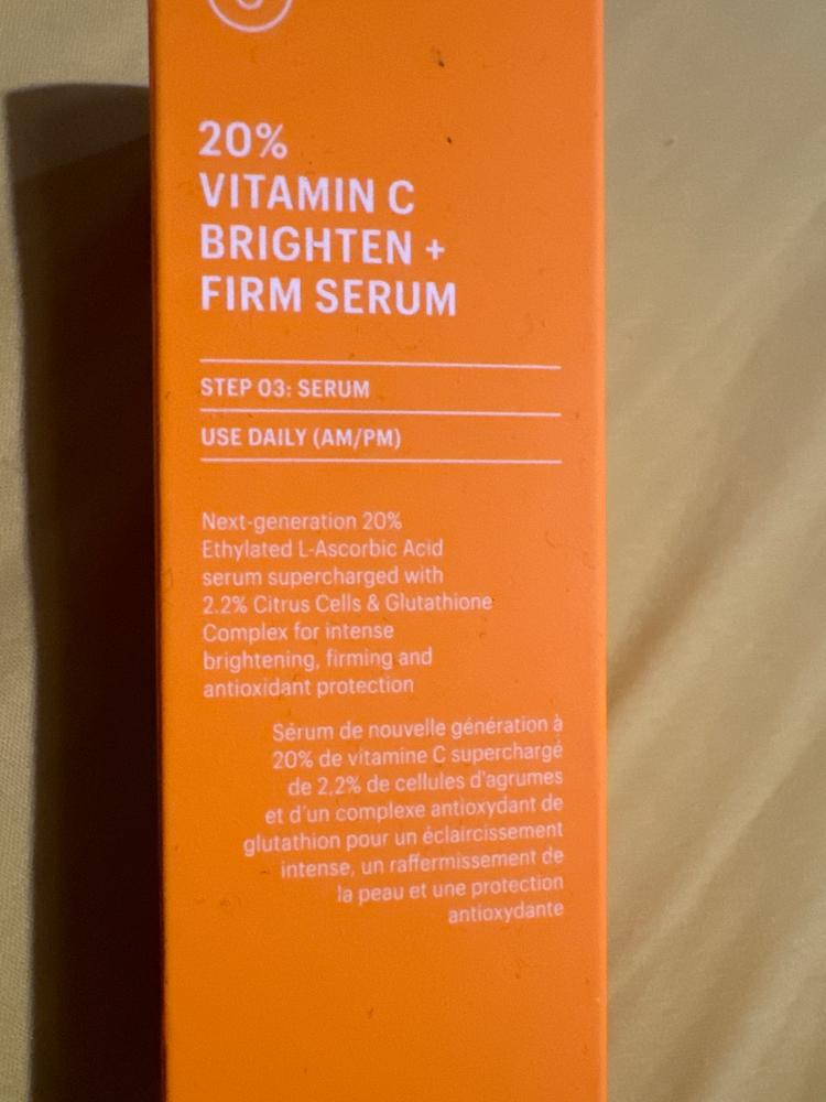 20% Vitamin C Brighten + Firm Serum - Customer Photo From Olia