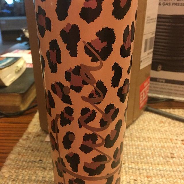 Personalized Skinny Tumbler with Lid and Straw - Customer Photo From Tania