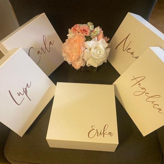 Personalized Bridesmaid Proposal Magnetic Gift Box - Customer Photo From Katia