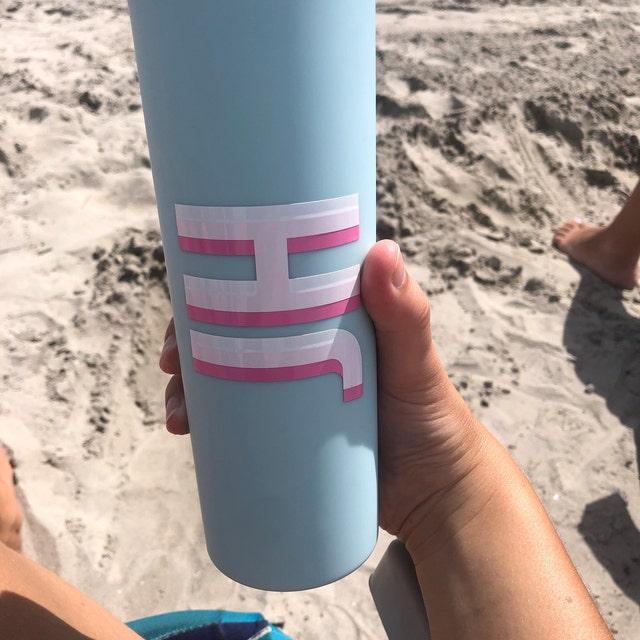 Personalized Acrylic Rubber Tumbler with Lid and Straw - Customer Photo From Jena