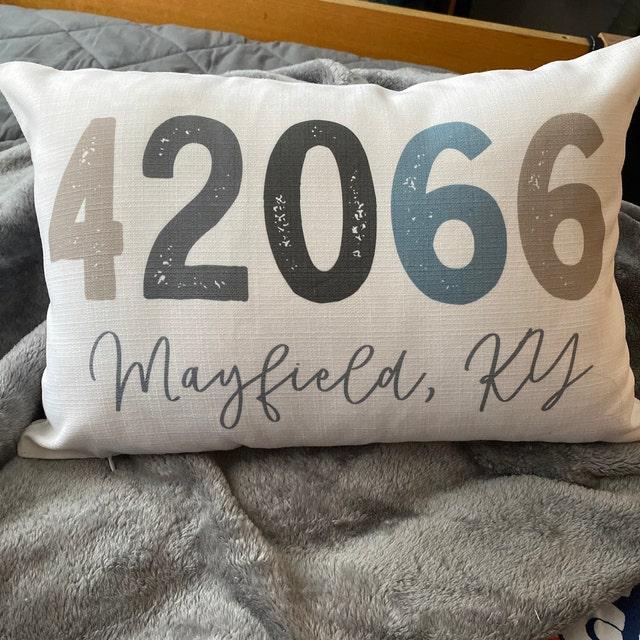 Zip Code Personalized Farmhouse Pillow - Customer Photo From Minline