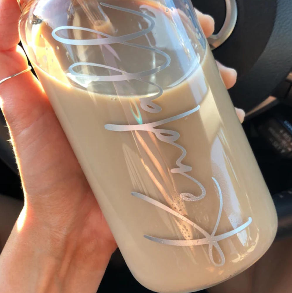 Customized Glass Tumbler - Customer Photo From Kendall Williams