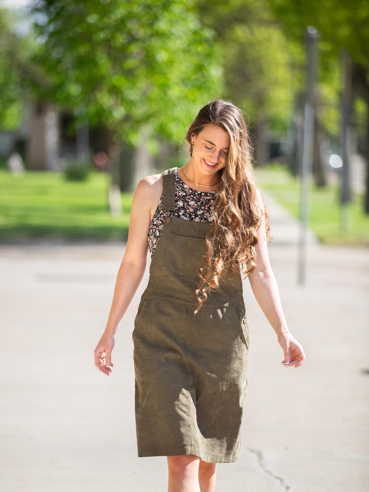 The Grayci Overall Dress - Customer Photo From Danielle Baird