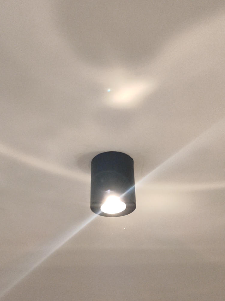 Sweet Led Opbouwspot GU10 van aluminium - plafondspots 5W 3000K warmwit 230V - opbouwspot in rond - plafondlamp geborsteld aluminium - opbouwspot draaibaar