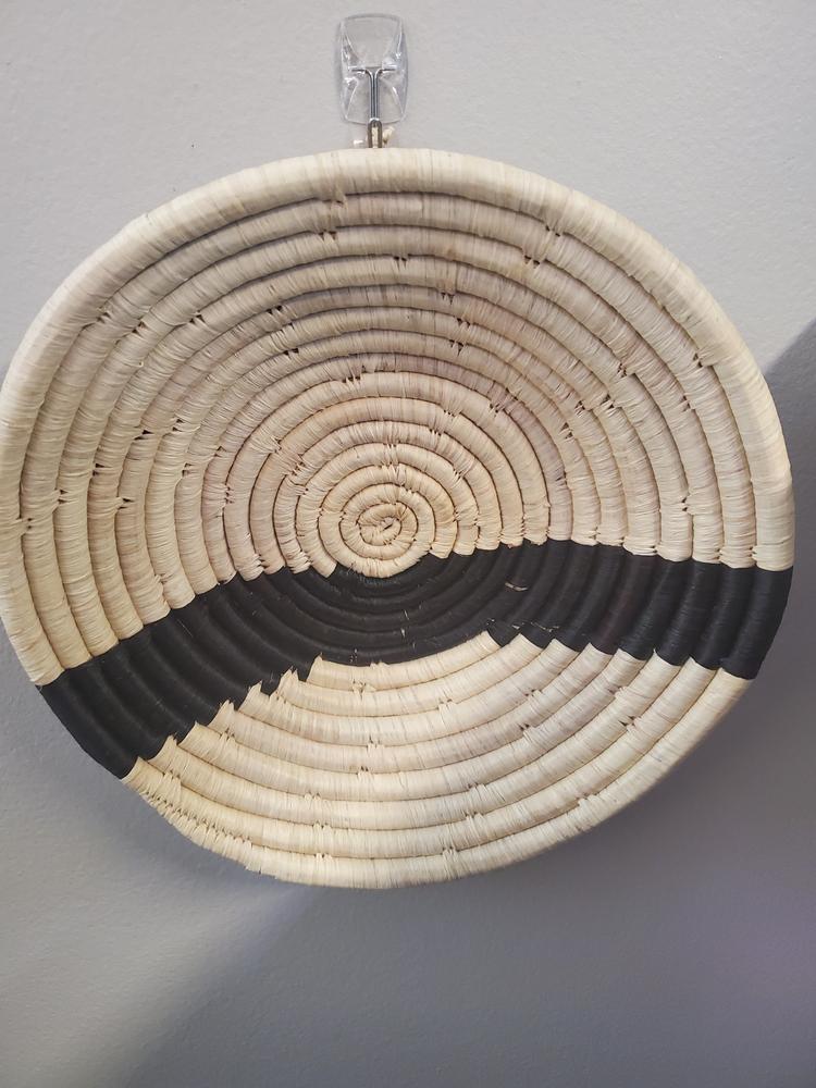 Modern Minimalist Woven Bowl - 10" Stripe - Customer Photo From Sb_laughs