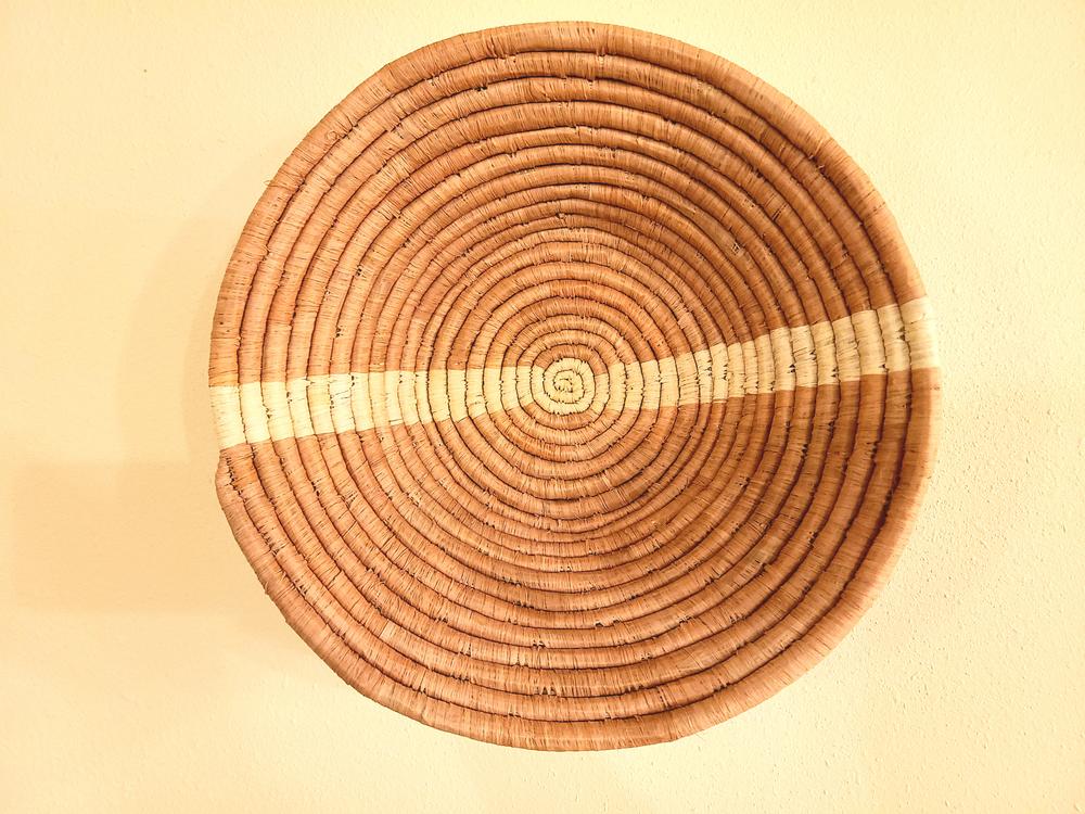 Pastel Woven Bowl - 12" Stripe - Customer Photo From AmberT