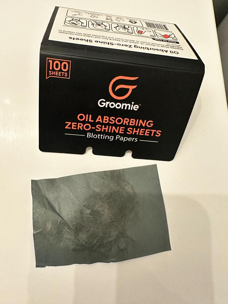 Oil Absorbing Zero-Shine Sheets - Customer Photo From Chad r.