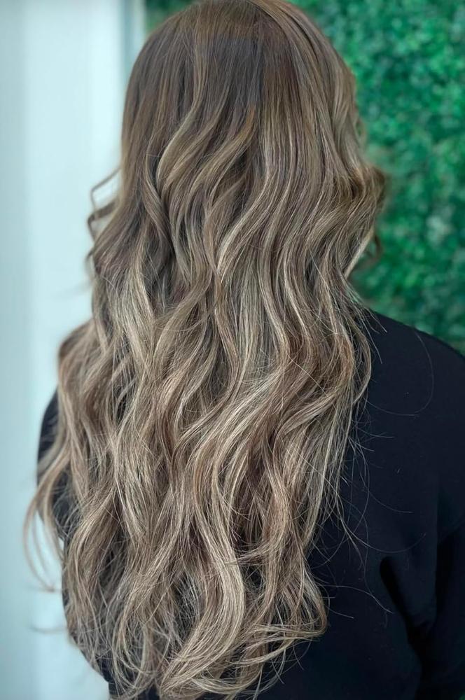 Virgin Genius Weft Rooted Highlights R4-P4/18A# - Customer Photo From Donna M. Ferreira