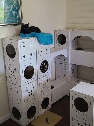Build-Your-Own Cat Castle - Customer Photo From Thomas Hardin