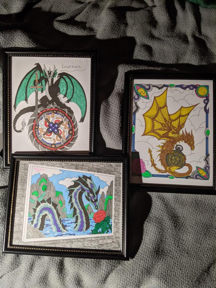 Colorful Dragons Illustrated By Stevan Kasih - Customer Photo From shannon cayer