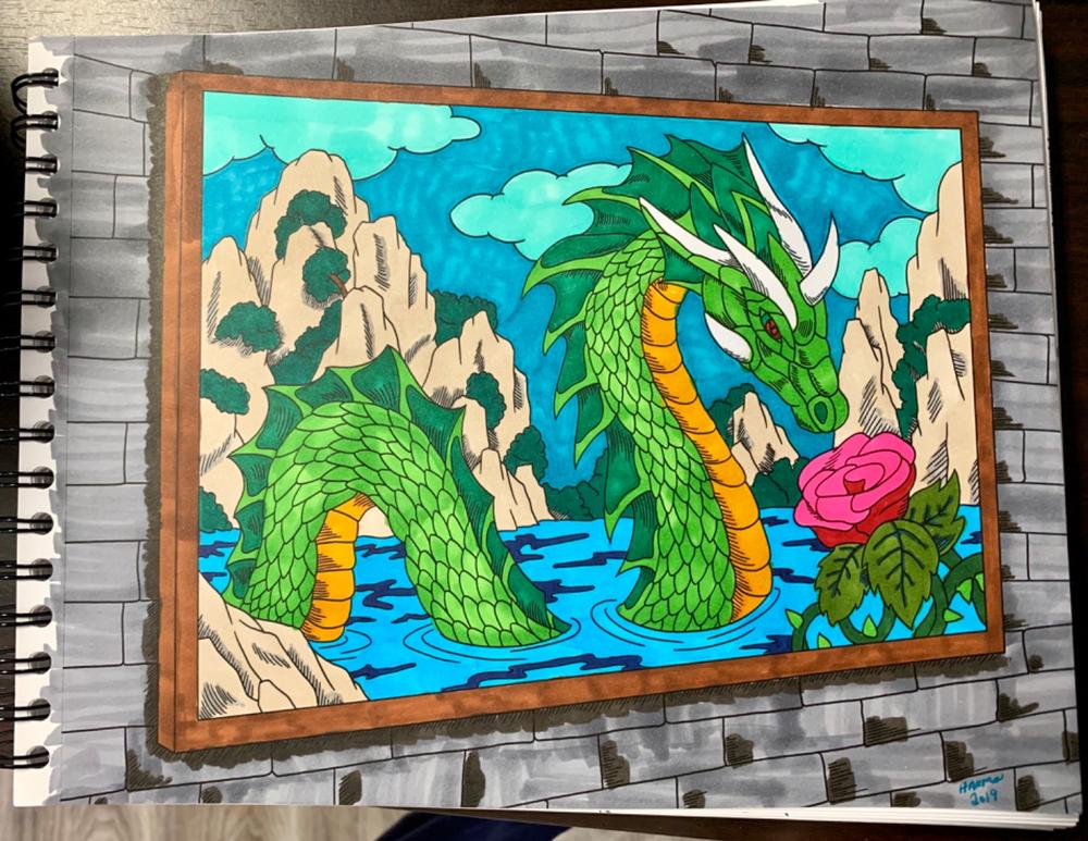 Colorful Dragons Illustrated By Stevan Kasih - Customer Photo From Dave H.