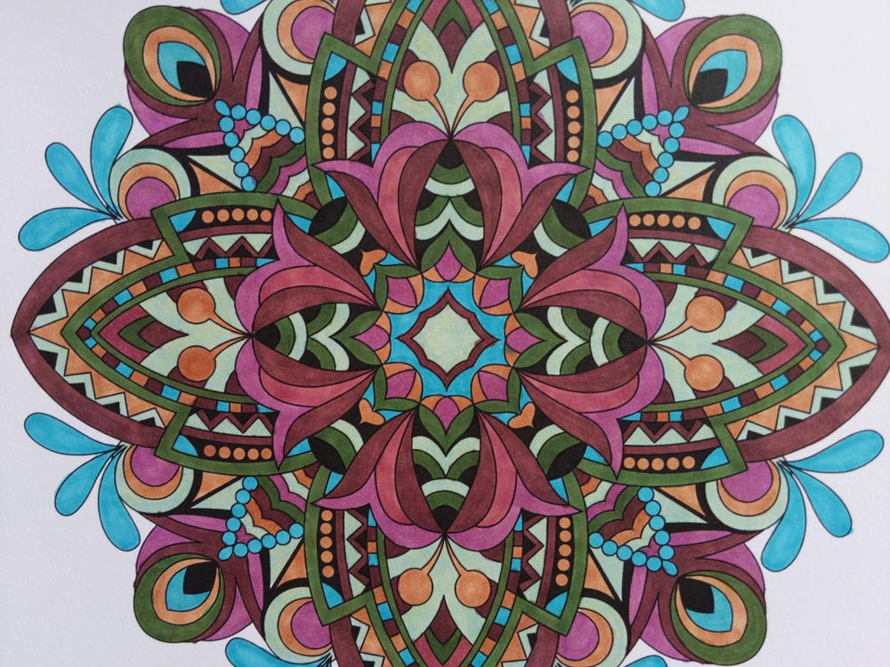 Mandalas To Color Volume 1 Illustrated by Terbit Basuki - Customer Photo From Jessica Venturo