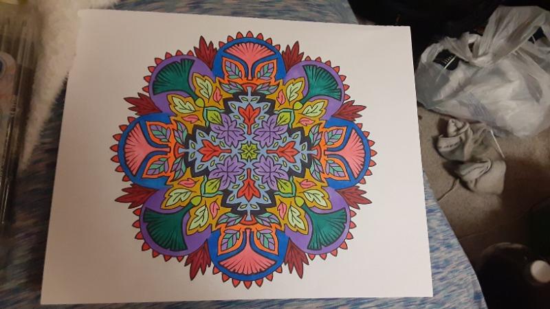 Mandalas To Color Volume 1 Illustrated by Terbit Basuki - Customer Photo From Angelina Scales