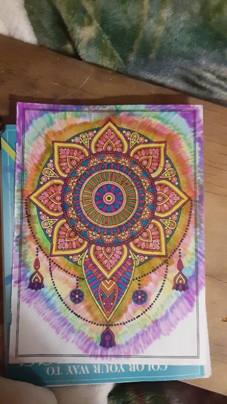 Mandalas To Color Volume 1 Illustrated by Terbit Basuki - Customer Photo From Angelina Scales