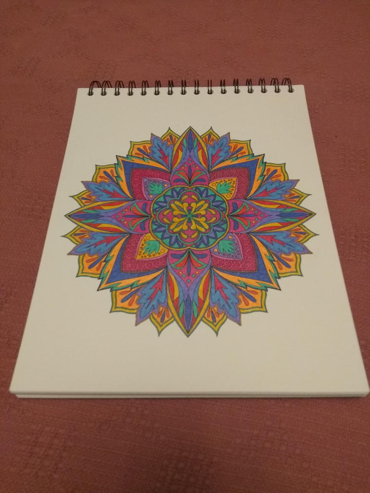 Mandalas To Color Volume 1 Illustrated by Terbit Basuki - Customer Photo From Kay Reyna