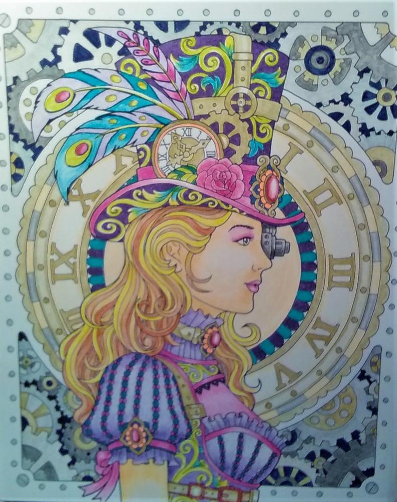 The Colorful World of Steampunk Coloring Book For Adults With Hardback  Covers & Spiral Binding – ColorIt